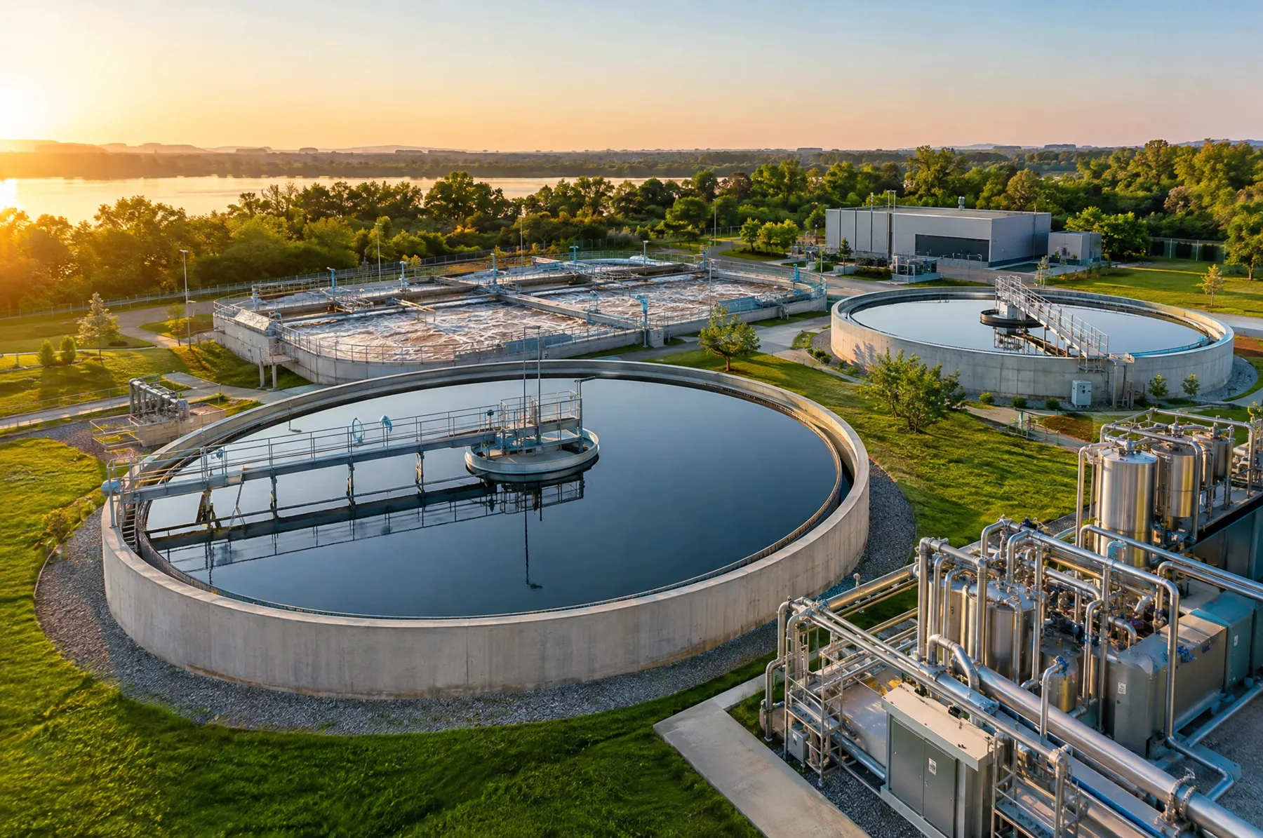 Industrial wastewater treatment plant