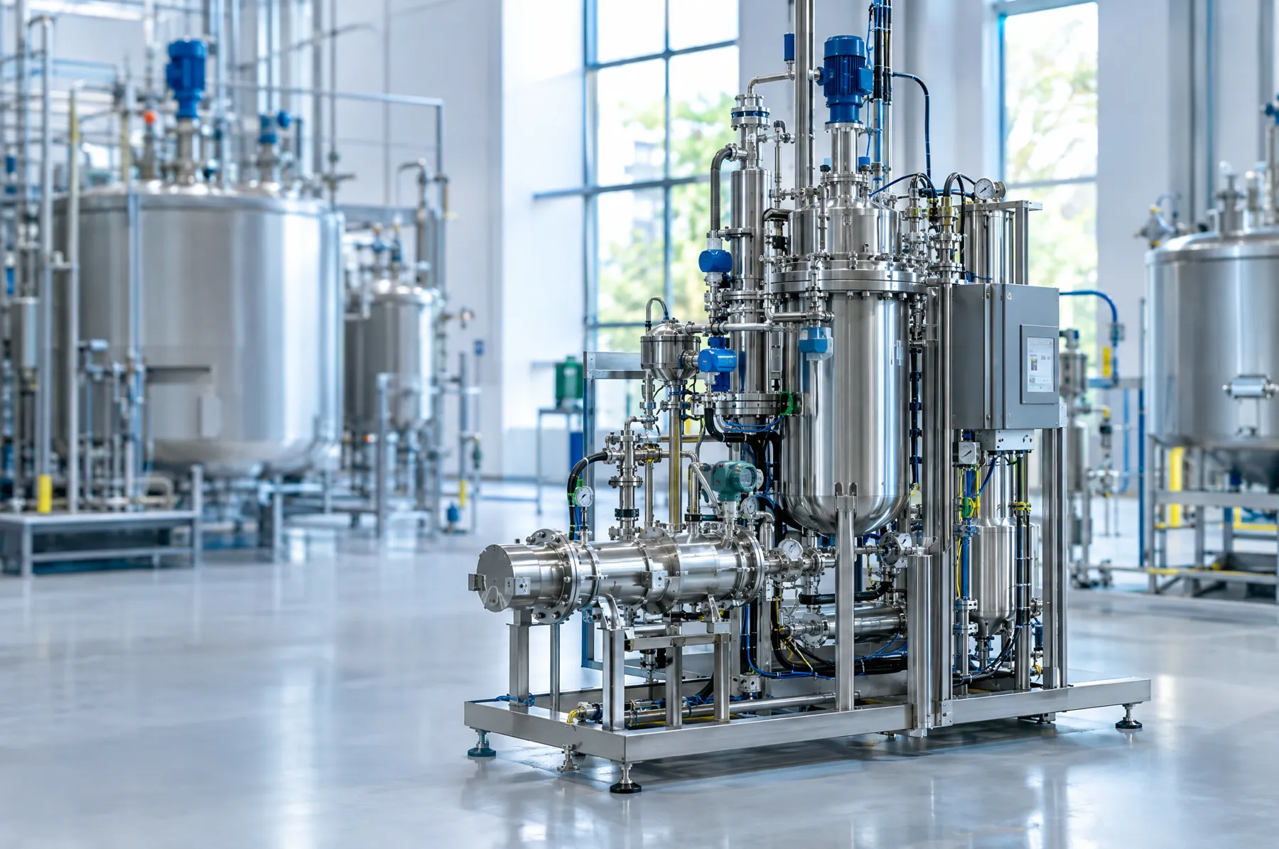 Compact process intensification unit
